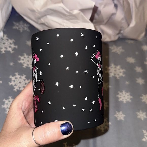 Halloween cowboy skeleton soft touch coffee mug - Picture 4 of 5